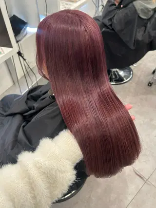 カラー ブリーチなし/暖色/ 艶髪/ユリヤのヘアスタイル