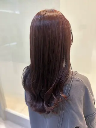 セミロング カラー 縮毛矯正/髪質改善/ 艶髪ササキナツミのヘアスタイル