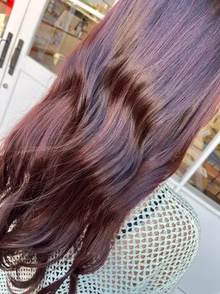 ロング カラー 高石 未唯のヘアスタイル