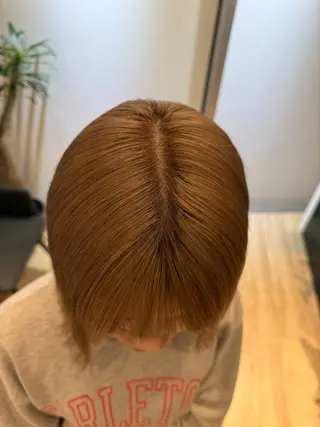 ミディアム カラー 須藤　優真 切りっぱなしボブのヘアスタイル