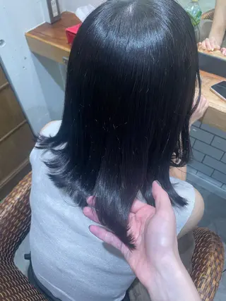 ミディアム カラー 暖色カラー🤎Red Neo meiのヘアスタイル