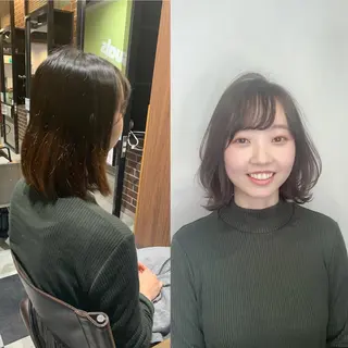 ミディアム 坪井 彰吾のヘアスタイル