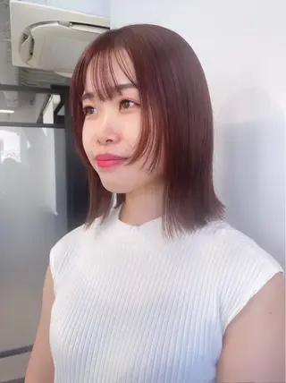 ミディアム カラー マンツーマン半個室 tamuraのヘアスタイル