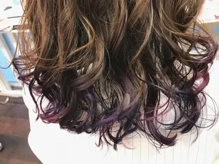 ミディアム カラー 岩谷/ブリーチ 🪽透明感カラーのヘアスタイル