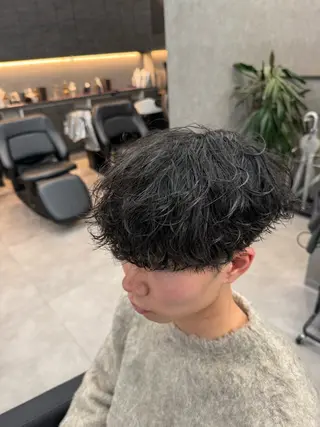 ショート カラー パーマ メンズ メンズ特化 👑YUTAのヘアスタイル