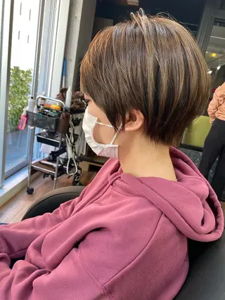 ショート カラー 似合わせレイヤー 🇰🇷荒木洋文のヘアスタイル