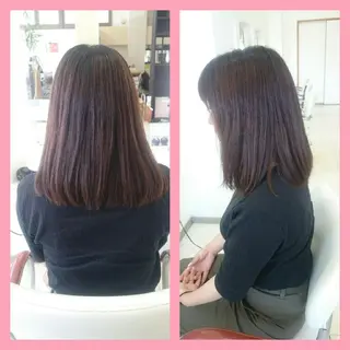 セミロング キンジョウ エナミのヘアスタイル