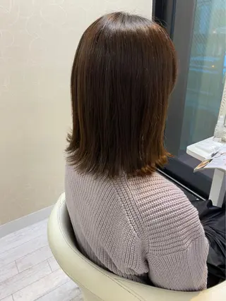 ミディアム カラー ママ美容師 *ヒマワリのヘアスタイル