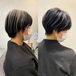 ショート カラー 廣庭 勇人のヘアスタイル