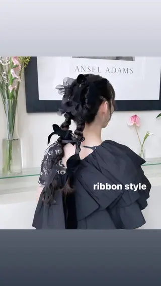 ロング ヘアアレンジ ヘアメイク new meのヘアスタイル