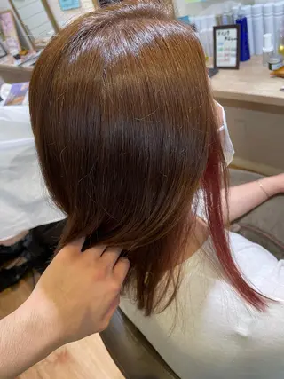 セミロング カラー 🍀ヘアケア特化 ナカザワのヘアスタイル