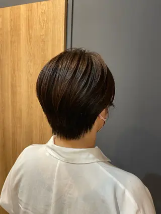 ショート 鎌取/透明感カラー /ボブ/顔まわりのヘアスタイル