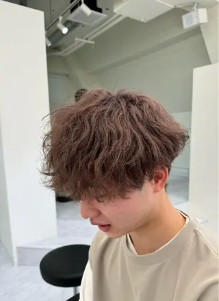 ショート カラー パーマ little石川 秀のヘアスタイル