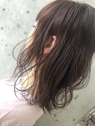 ミディアム カラー 【美髪】 竹本友哉のヘアスタイル