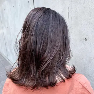ミディアム 透け感×顔まわり デザイン✂︎吉田のヘアスタイル