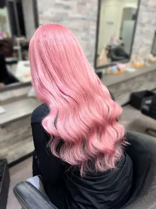 ロング カラー ハイトーンエクステ 🎩カズキ🎩のヘアスタイル