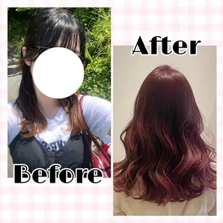 セミロング カラー 【braceあべの】 MAYU👾💘のヘアスタイル