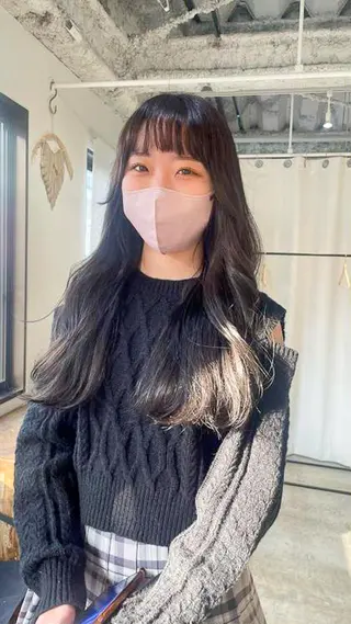 ミディアム カラー パーマ CEINE PATHのヘアスタイル
