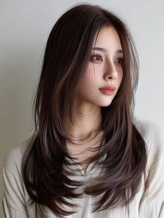 カラー ロング 髪質改善・縮毛矯正 💎ASUKAのヘアスタイル
