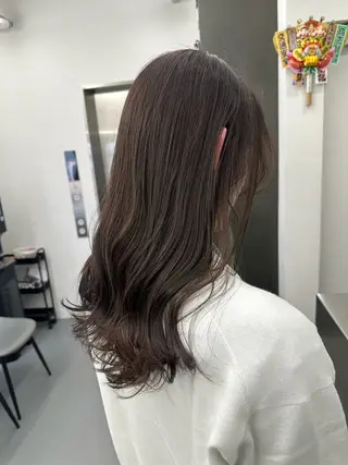セミロング カラー 古田 昂也のヘアスタイル