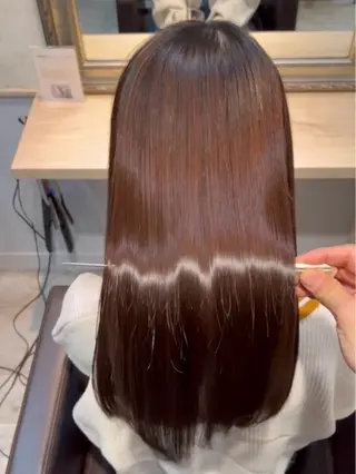 ロング パーマ Lutia 新宿 髪質改善/アカリ🎀のヘアスタイル