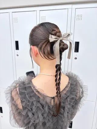 ロング ヘアアレンジ エクステ🫧アレンジ ￤横浜  ももはのヘアスタイル