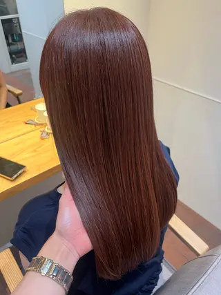 セミロング マンツーマン 縮毛矯正/マユコのヘアスタイル