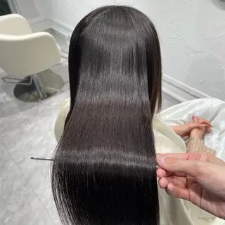 ロング ジョー/ 縮毛矯正の専門家のヘアスタイル