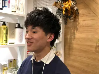 ショート メンズ 鈴村 大介のヘアスタイル