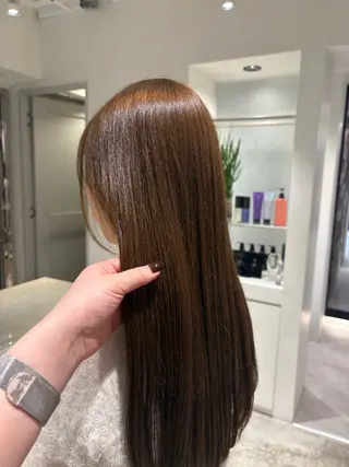 ロング パーマ SHEA /縮毛矯正 イソダハルカのヘアスタイル