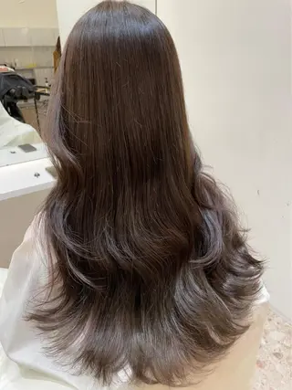 セミロング 韓国風🤍 イワサキ　リコ🍒のヘアスタイル