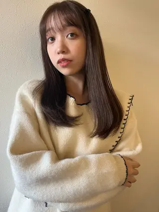 セミロング カラー 上品な暖色/丸みボブ Chie🪷のヘアスタイル