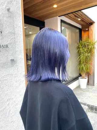 カラー ブリーチカラー よねだまことのヘアスタイル