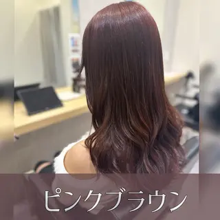 セミロング カラー 癖毛改善縮毛矯正 /中山なかやまのヘアスタイル