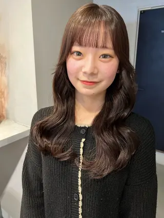 ミディアム カラー 高畑 恵莉 👒 暖色 / 艶髪 🧺のヘアスタイル
