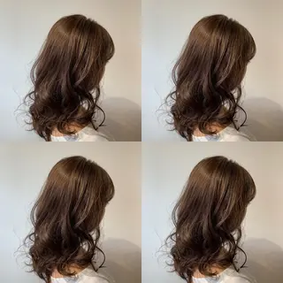 ミディアム ✨縮毛矯正✖︎顔周り レイヤー✨ナカムラのヘアスタイル