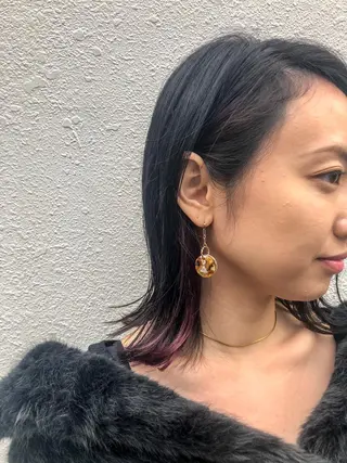 ショート カラー パーマ ヘアアレンジ 【白髪ぼかし 専門GBG】自由が丘のヘアスタイル