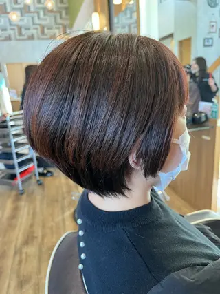 ショート カラー パーマ 🌼大人美人ショート 佐藤慎哉🌼のヘアスタイル