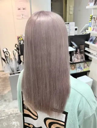 セミロング 🌈レイヤーカット/ ハイトーン🌈タクマのヘアスタイル