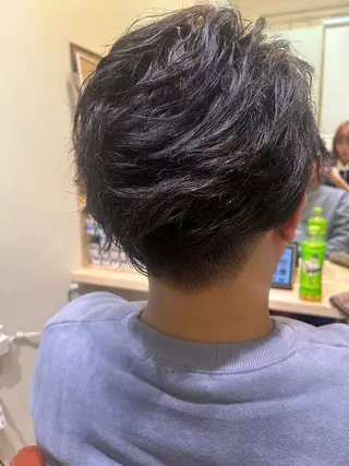 ショート カラー メンズ 久木原 ゆりのヘアスタイル