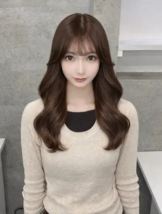 ロング カラー エクステ ダブルカラー新宿のヘアスタイル