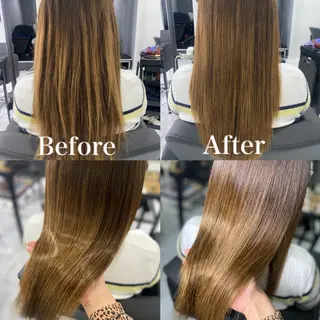 ロング カラー 髪質改善×矯正🫧 韓国ヘアasamiのヘアスタイル