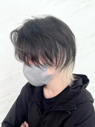 ミディアム カラー メンズ 顔周りカット/透明感 カラー🤍大塚蛍のヘアスタイル