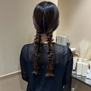 ロング ヘアアレンジ 🫧tomoka 透明感カラー🫧のヘアスタイル