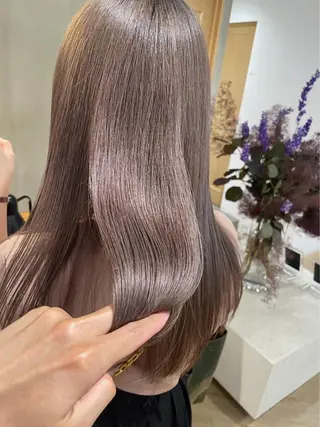 ロング 🎀透明感× 暖色カラーつな🎀のヘアスタイル