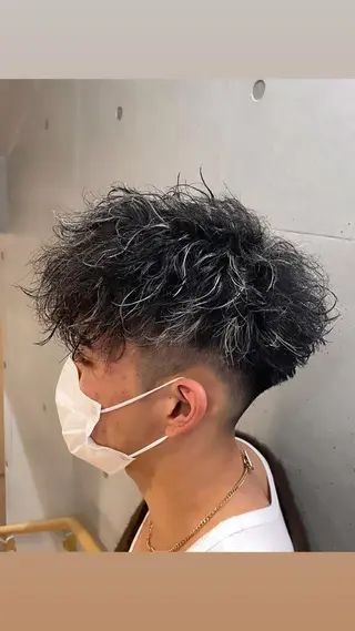 ショート カラー パーマ メンズ 🔥メンズ超特化🔥 青木海斗のヘアスタイル