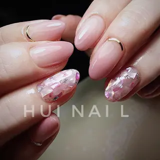 ミディアム めぐみのネイルサロン スタッフ練習のネイルデザイン