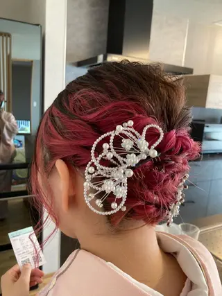 ヘアアレンジ 小顔矯正　まつ毛 Komaci篠田敦子のヘアスタイル