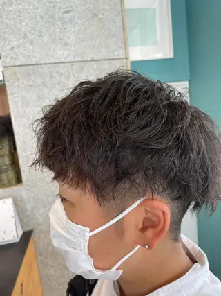 ショート 🌈艶カラー× メンズパーマ永埜🌈のヘアスタイル