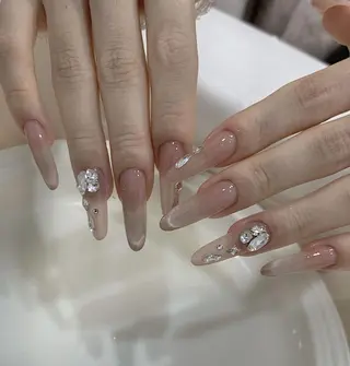 ネイル By moonネイル 🌷ワンホン/韓国風のネイルデザイン